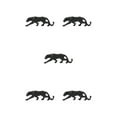 thumbnail image 2 of Guardoinrt Animal Shape Sculpture Solid Color Replacement Simulation Modern Exquisite Decorative Stylish Office Decor Ornament Black 5Set, 2 of 6