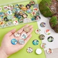 thumbnail image 3 of 25mm Mushroom Glass Cabochons 50 Styles Half Round Tiles Glass Cabochons Dome Gems for oto Cameo Pendant Jewelry Making Handcrafts Scrapbooking Mixed Color, 3 of 9
