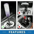 thumbnail image 5 of Unique Bargains Universal Shift Knob Stick Shifter Lever Knob W/ 2 Adapter for Automatic and Manual Vehicle Acrylic Clear Purple 15cm, 5 of 7