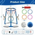 thumbnail image 6 of JoyStone 2-in-1 Floating Pool Basketball Hoops & Pool Ring Toss Game, Pool Basketball Toys with 2 Balls & 12 Rings, Inflatable Swimming Pool Toys for Toddlers, 6 of 8