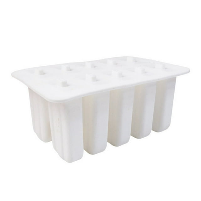 EGNMCR Ice Cube Tray 10 Popsicle Diy Ice Cream Ice Cream Popsicle mold