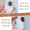 thumbnail image 7 of Wall Mounted Magic Marble Wood Hand Towel Holder - Set of 2 Kitchen Hand Towel Holder Adhesive - Kitchen Hand Towel Holder Hooks Hangers Rack for Kitchen,Bathroom,Home Decor Quick Drying, Nut Brown, 7 of 7