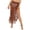 Brown, variant on Fesfesfes Skirts for Women Solid Swimsuit Bohemian Hollow Weave Tassels Cover Up Bikini Swimwear Beach Cover-Ups Wrap Skirt