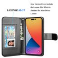 thumbnail image 3 of TakFox For Apple iPhone 14/14 Pro/14 Plus/14 Pro Max Wallet Case,Credit Card Holder Flip Cover [9 Card Slots] [Magnetic Closure] Folio Detachable Hard Case,Black, 3 of 6