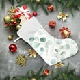 thumbnail image 6 of Coolnut Christmas Stockings 2 Pack Flower Green Leaves Xmas Stockings 17.7 inch Fireplace Hanging Stockings for Family Christmas Decoration, 6 of 6