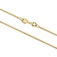 thumbnail image 2 of 14K Solid Yellow Gold Necklace | Box Link Chain | 14 Inch Length | 1.0mm Thick | With Gift Box, 2 of 6