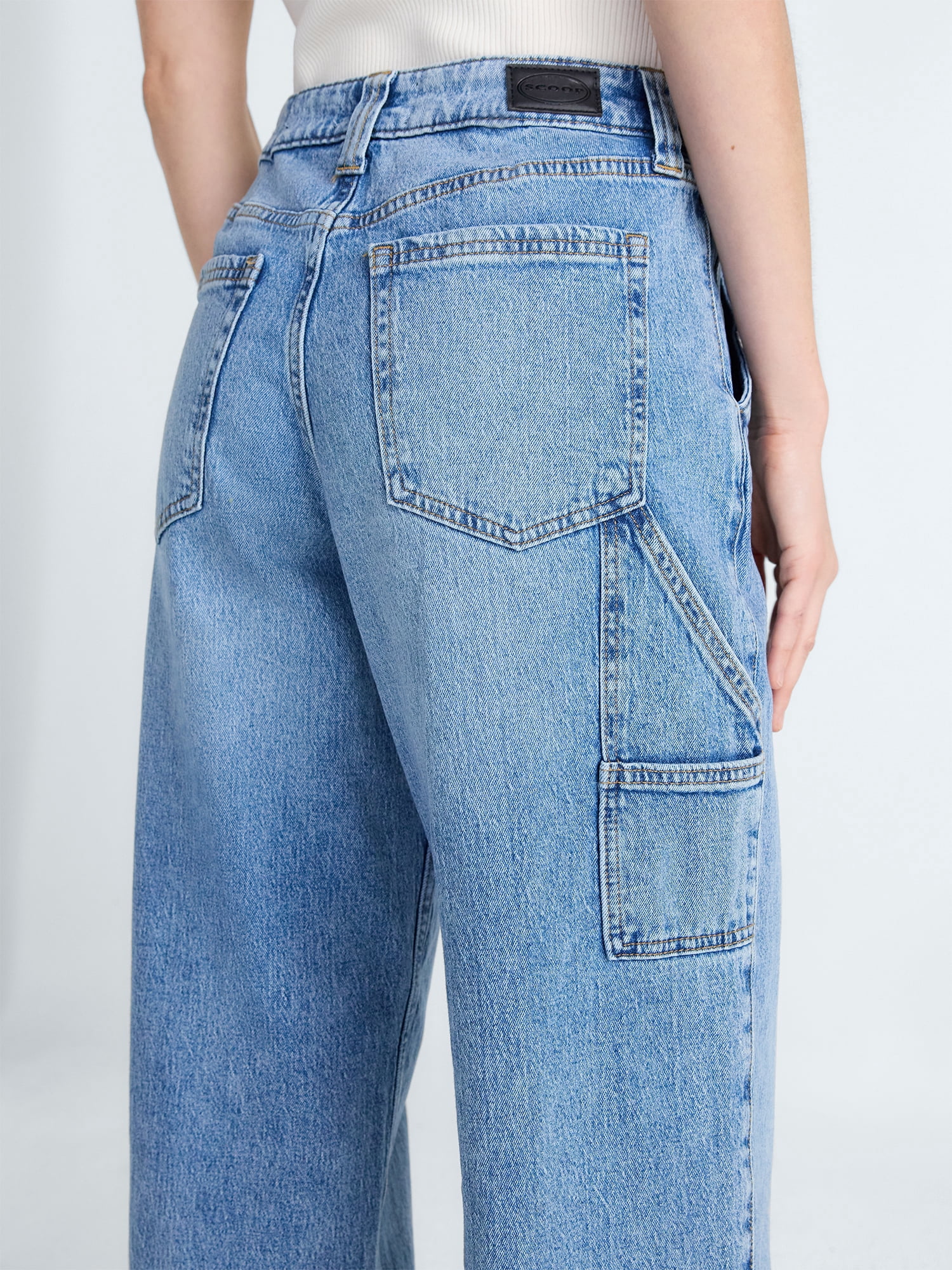 Scoop Women’s and Women’s Plus Relaxed Fit Jeans, 30'' Inseam, Sizes 0-26W