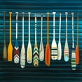 thumbnail image 2 of Atelier B Art Studio 20x20 Black Ornate Wood Framed with Double Matting Museum Art Print Titled - PADDLES, 2 of 4