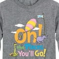thumbnail image 3 of Dr. Seuss - Oh! The Places You'll Go - Toddler And Youth Long Sleeve Graphic T-Shirt, 3 of 6