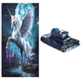 thumbnail image 7 of Coolnut Unicorn Bathroom Towel Set Absorbent Soft 3-Piece Bath Towel Hand Towel Washcloth Decorative Towels for Bathroom Gym Hotel Beach Swimming Pool Washcloth Gift, 7 of 7
