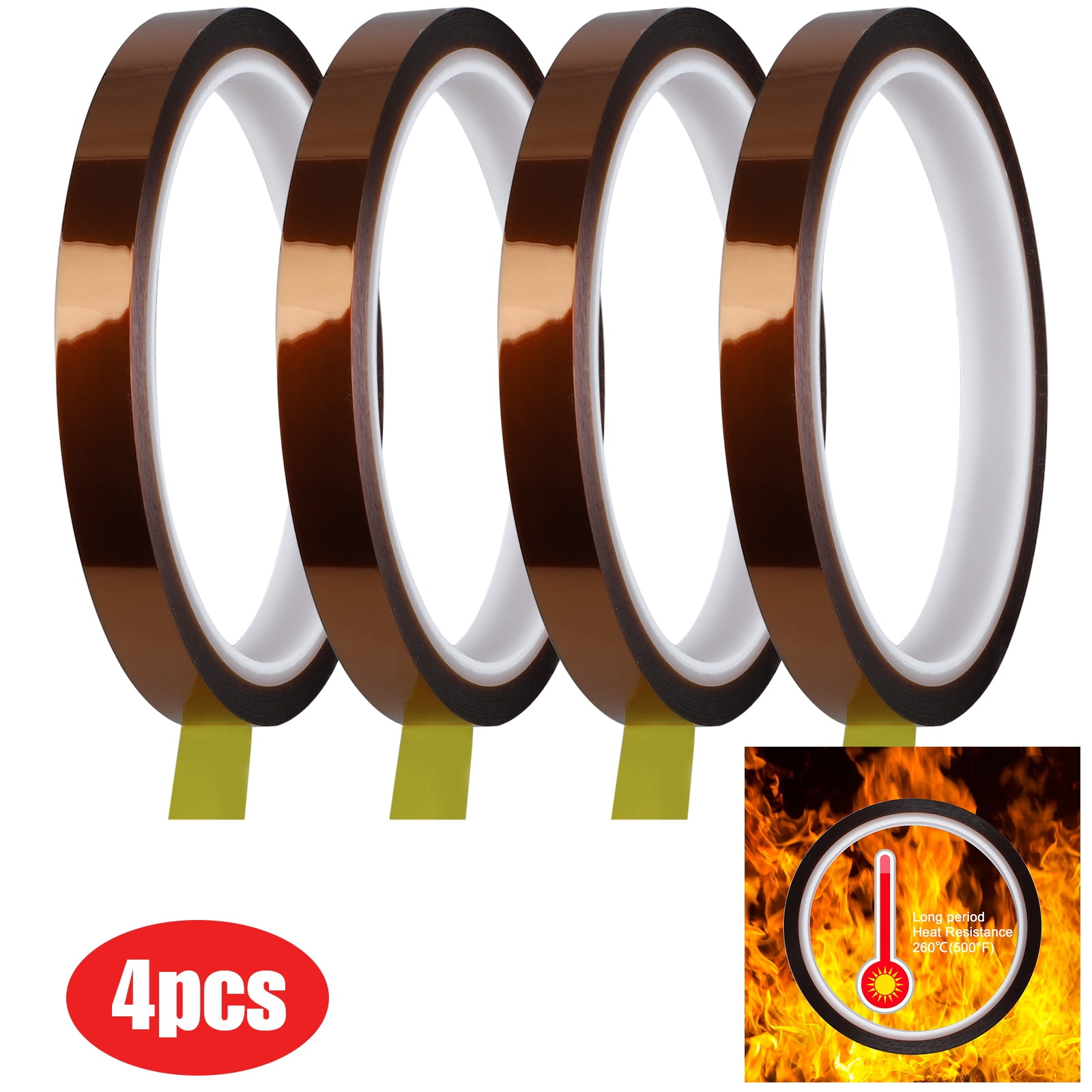 Heat Resistant Sublimation Tape for Heat Transfer, TSV 4 Rolls Multiple