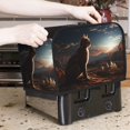 thumbnail image 7 of Haiem Pyramid Desert Cat Print Toaster Covers 2 Slice Wide Slot,Bread Dust Cover & Fingerprint Protection,Bread Machine Cover,Appliance Covers, 7 of 7