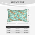 thumbnail image 6 of Naloa Cute Sloth on Floral Tree Pillowcase, Throw Pillowcase, Wrinkle-Free, Stain-Resistant with Hidden Zipper for Bedroom Sofa - 14"x20", 6 of 9