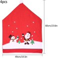 thumbnail image 2 of Funda Para Silla Navideña,4 Fundas Para Sillas Navideñas Funda Para Silla Navideña Funda Para Silla Navideña Para Decoración Navideña Cena Fiesta-Sombrero Para Silla Navideña, 2 of 5