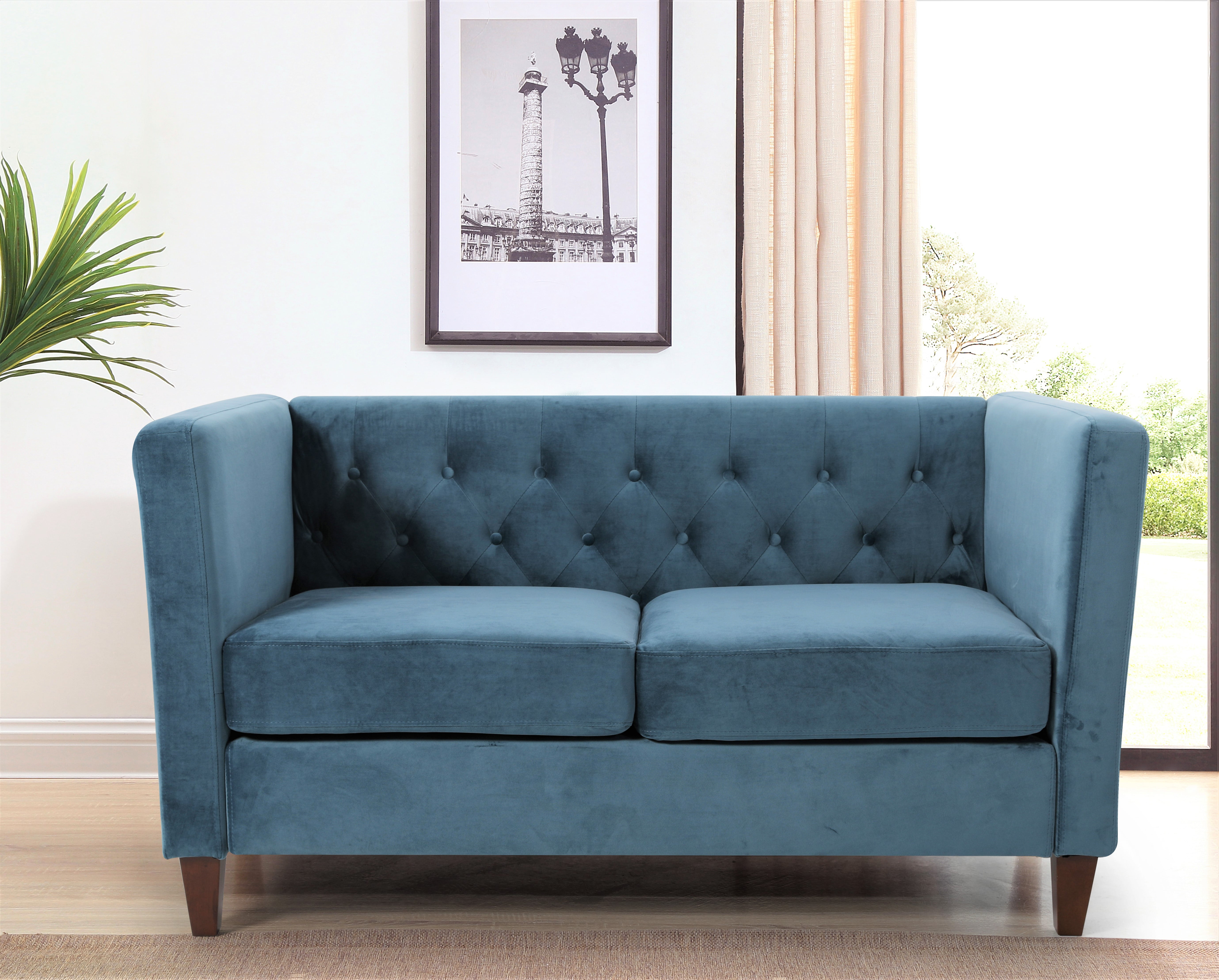 Lisette Velvet 3PCS Living Room Set