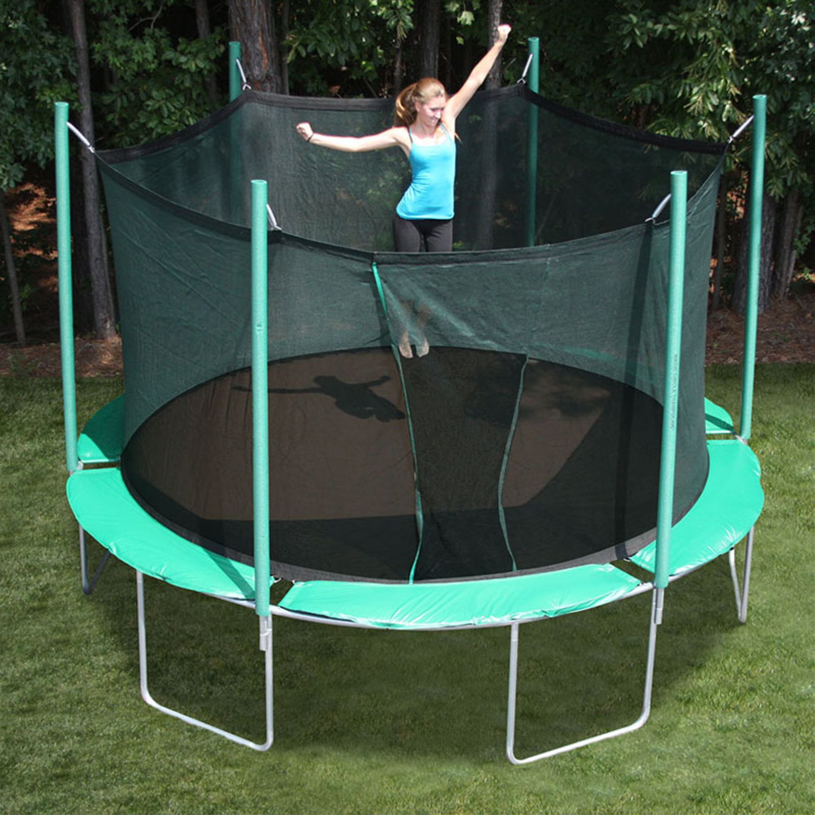 SportsTramp Extreme 13.5 ft. Round Trampoline with Detachable Cage