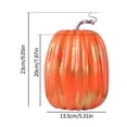 thumbnail image 4 of 8 Inch Large Artificial Pumpkins Halloween Decor DIY White Foam Pumpkins Decorative Orange Fake Pumpkins for Autumn Harvest, 4 of 7