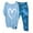 Blue, variant on AKAFMK 2 Piece Linen Set for Women Casual Cotton Linen Sets Oversized T Shirts Camouflage Capris Pants 2024 Loungewear Sets