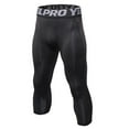 thumbnail image 1 of Men 3/4 Leggings Fitness Compression Sports Tights Base Layer Yoga Pants, 1 of 2