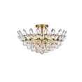 thumbnail image 1 of Elegant Lighting Emilia 18 inch flush mount in brass, 1 of 4