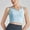 Blue, variant on Jerdar Women's V Neck Crop Tops Casual Yoga Bra Basic Trendy Notched Sleeveless Slim Fit Summer Y2k S