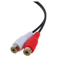 thumbnail image 3 of Gold Plated 3.5mm Female To 2 Female Jacks Stereo Adapter Audio Splitter Rca (15cm) Black, 3 of 4