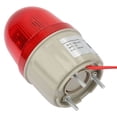 thumbnail image 4 of 220VAC Strobe Signal Light Bolt Fixed Red LED Warning Lights 75mm Diameter, 4 of 10