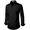 Black, variant on Stretch Mens Slim Fit Dress Shirts Formal Long Sleeve Button Down Shirts