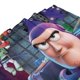 thumbnail image 5 of Cortina de ducha Toy Story, opaca, para baño, impermeable, resistente al moho, bloquea la privacidad, probador, patrón de impresión fina con diseño de patchwork, 72 x 72 pulgadas, talla única., 5 of 8