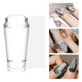 thumbnail image 3 of COCEQUC QAQE Nail Art Stamper,Double Sided Clear Jelly Soft Silicone Nail Art Stamping Stamper,Professional Jelly Silicone Nail Stamper,Transparent Stamper Printer for DIY French Tip H4D2, 3 of 6