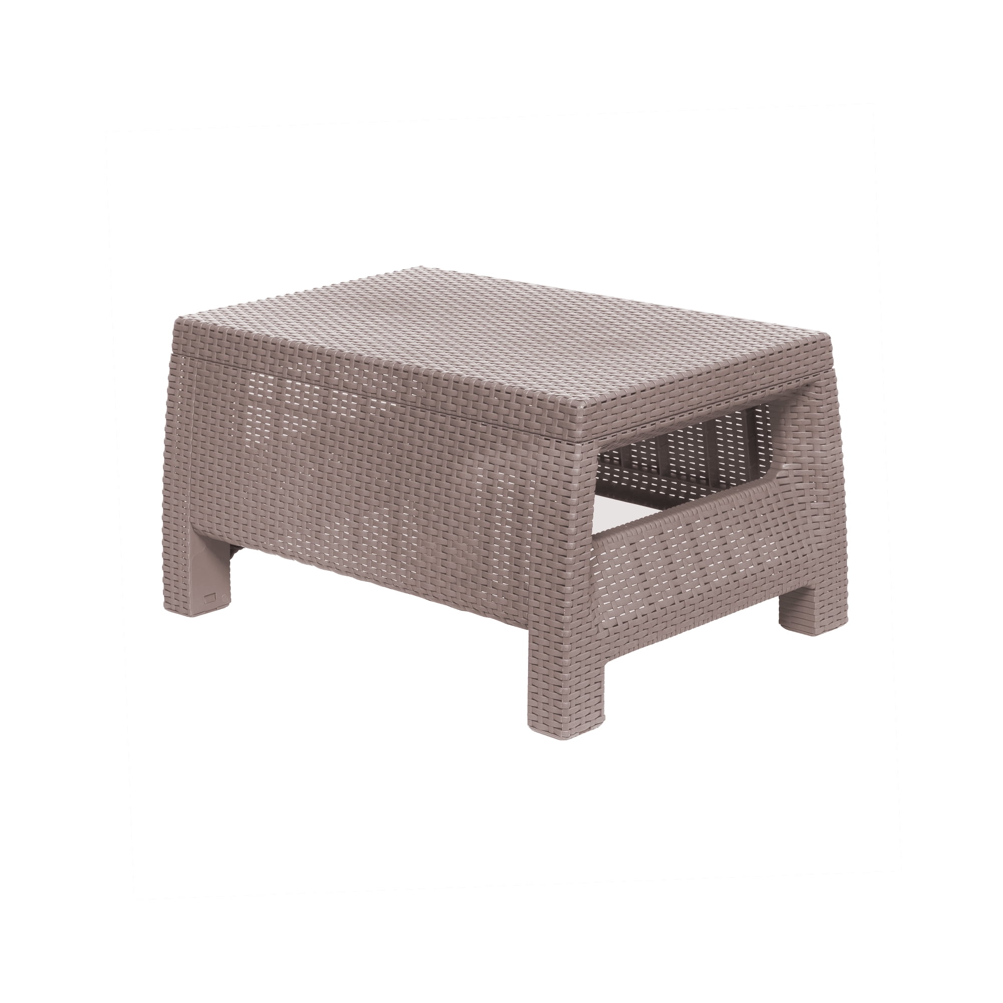 MQ Ferrara Outdoor Patio Chat Set with Cushions, 3 Piece in Beige