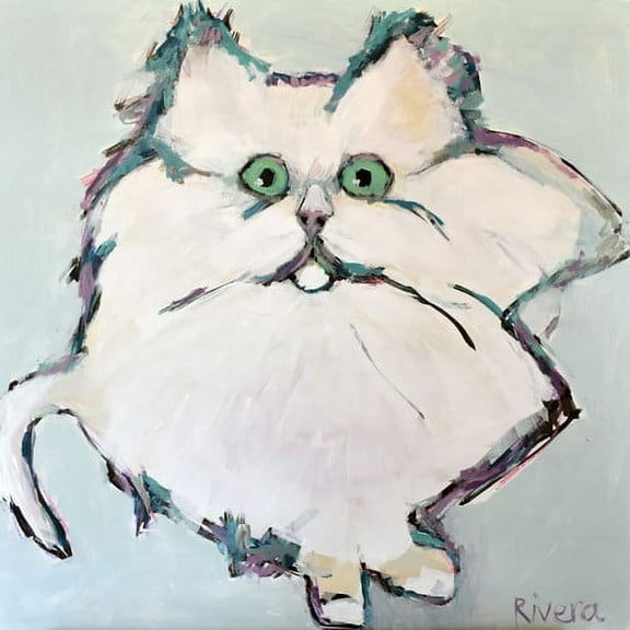 Marmont Hill "Kitty Kat" by Michelle Rivera Painting Print on Wrapped Canvas