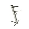 Ultimate-Support APEX AX-48 Pro - APEX Series Two-tier Portable Column Keyboard Stand (Silver)
