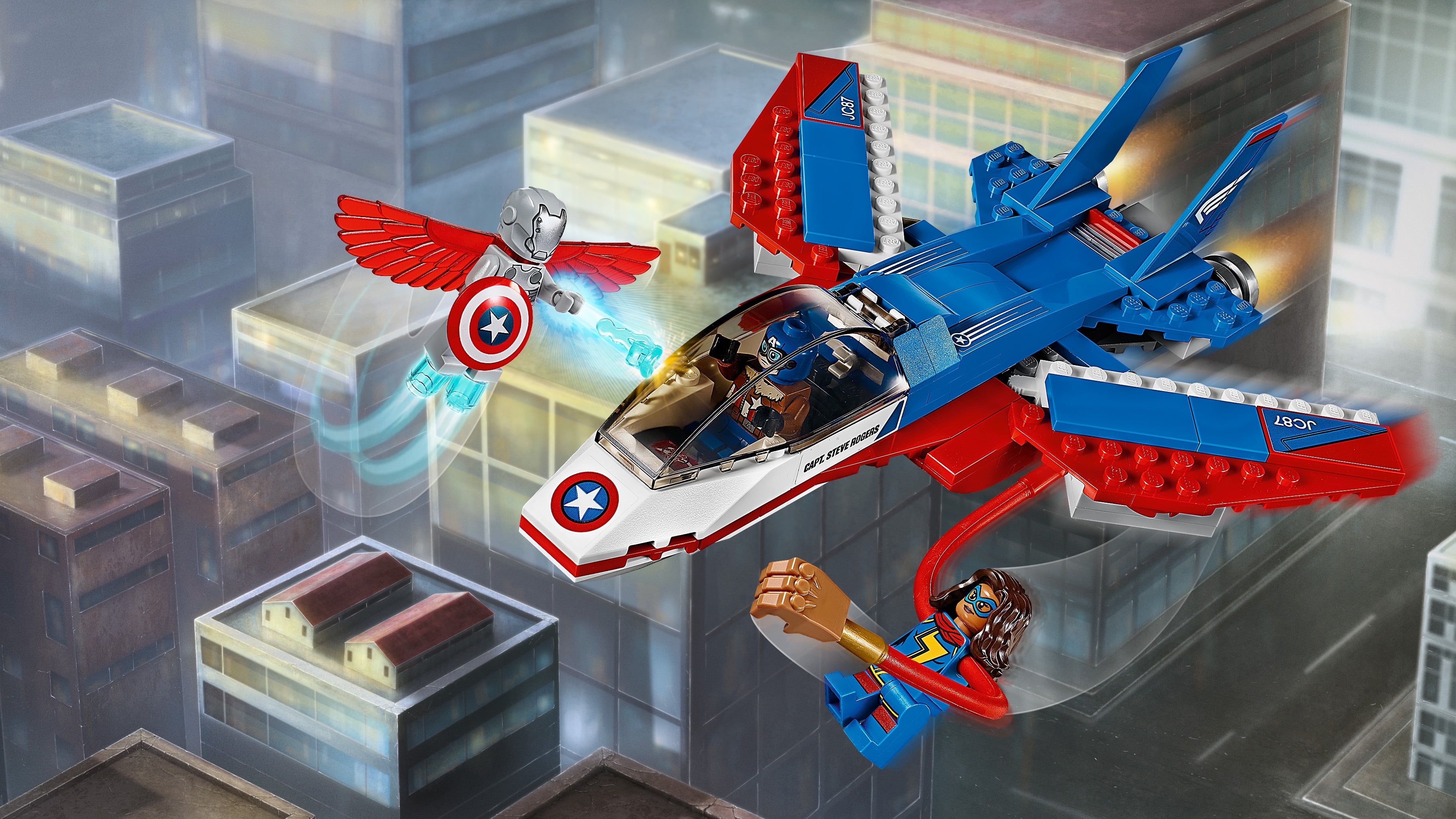 LP♢アルフィー♢GREENHORN♢AF-7401♢うg5062w50 LEGO Super Heroes Captain America Jet Pursuit 76076 - Walmart.com