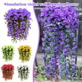 thumbnail image 3 of Renjiang Hanging Plants Artificial Lavender Uv Resistant Plants Fake Hanging Vines Fake Hanging Flowers for Spring Decor, Home Garden Office Wedding Decor Fake Hanging Plants Artificial Flowers Bulk, 3 of 4