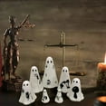 thumbnail image 7 of Halloween Ghost Figurine Resin Ghost Sculpture Statue Cute Halloween Decorations Spooky Tiered Tray Decor for Indoor Home Table Centerpieces Party Kitchen Tabletop Shelf, 7 of 7