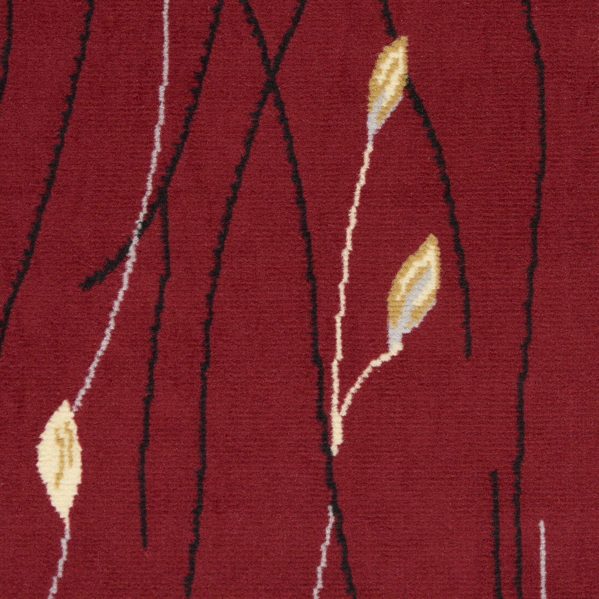 Nourison Grafix Transitional Botanical Red 2'3" x 7'6" Area Rug, (8' Runner)