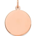 thumbnail image 1 of 14K Rose Gold Round Disc Charm Made In United States xrm538/11, 1 of 4