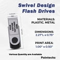 thumbnail image 3 of Unidades flash USB Paintechz, giratorias personalizadas, 8 GB, paquete de 50 unidades con logotipo, 3 of 6