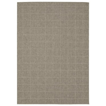 Oriental Weavers Caicos Indoor/Outdoor Rug - CA04B - 6'7" x 9'2" - in Grey/ Light Grey - Classic Casual Style, Water, Stain and Fade Resistant, Hose Clean, Patio, Outdoor Living Area Rug