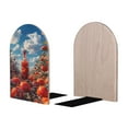 thumbnail image 2 of Naloa Tomato Field Bottle 2 Pcs Bookend Large Capacity Office Book Ends for Home Office Library School Study Decoration, 2 of 8