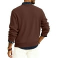 thumbnail image 3 of GrmtClth Mens Crew Neck Sweaters Lightweight Knit Sweaters Casual Basic Comfy Soft Long Sleeve Pullover Brown L, 3 of 6