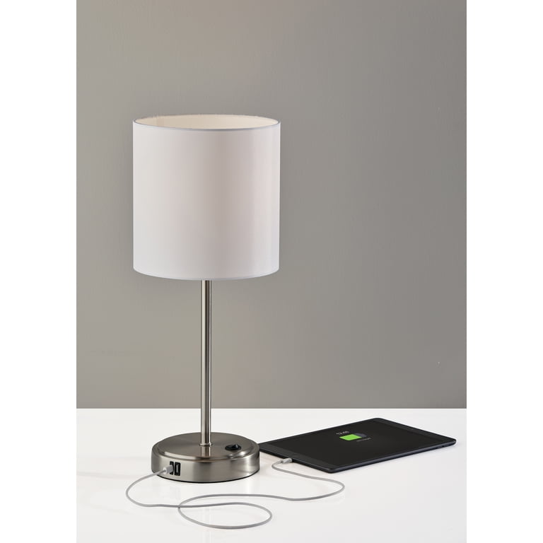 19-Inch Stick Table Lamp with USB Charging Ports photo 3