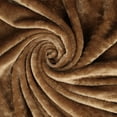 thumbnail image 6 of Superior Fleece Plush Fluffy Soft Blanket, Solid Sepia, Throw, 6 of 7