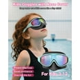 thumbnail image 7 of 2 Pack Kids Swim Goggles with Nose Cover for 3-12 Anti-UV Anti-Fog Pool Water Swimming Goggles Boys Girls Youth Toddler, 7 of 7