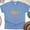 CarolinaBlue, variant on Hello Summer Shirt – Fun Tropical Palm Tree Graphic Tee, White, Size M