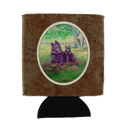 

Carolines Treasures 7263CC Schipperke and puppy Can or Bottle Hugger Can Hugger multicolor
