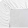 thumbnail image 4 of Natural 1000 Thread Count - 100% PIMA Cotton California King(72" X 84") White Bed Sheet Set-6-Piece Woven Solid 21"-24"(Inch) Drop Length Hotel Quality, 4 of 4