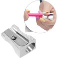 thumbnail image 3 of Single hole metal pencil sharpener, pencil sharpener, school supplies 10 pieces, 3 of 5