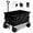 Black, variant on Collapsible Wagon with Wheels, 400LBS Wagons Carts Foldable, Beach Carts with Big Wheels for Sand, Heavy Duty Wagon, Folding Cart with All-Terrain Wheels, Garden Carts Sports Wagon Beach Wagons